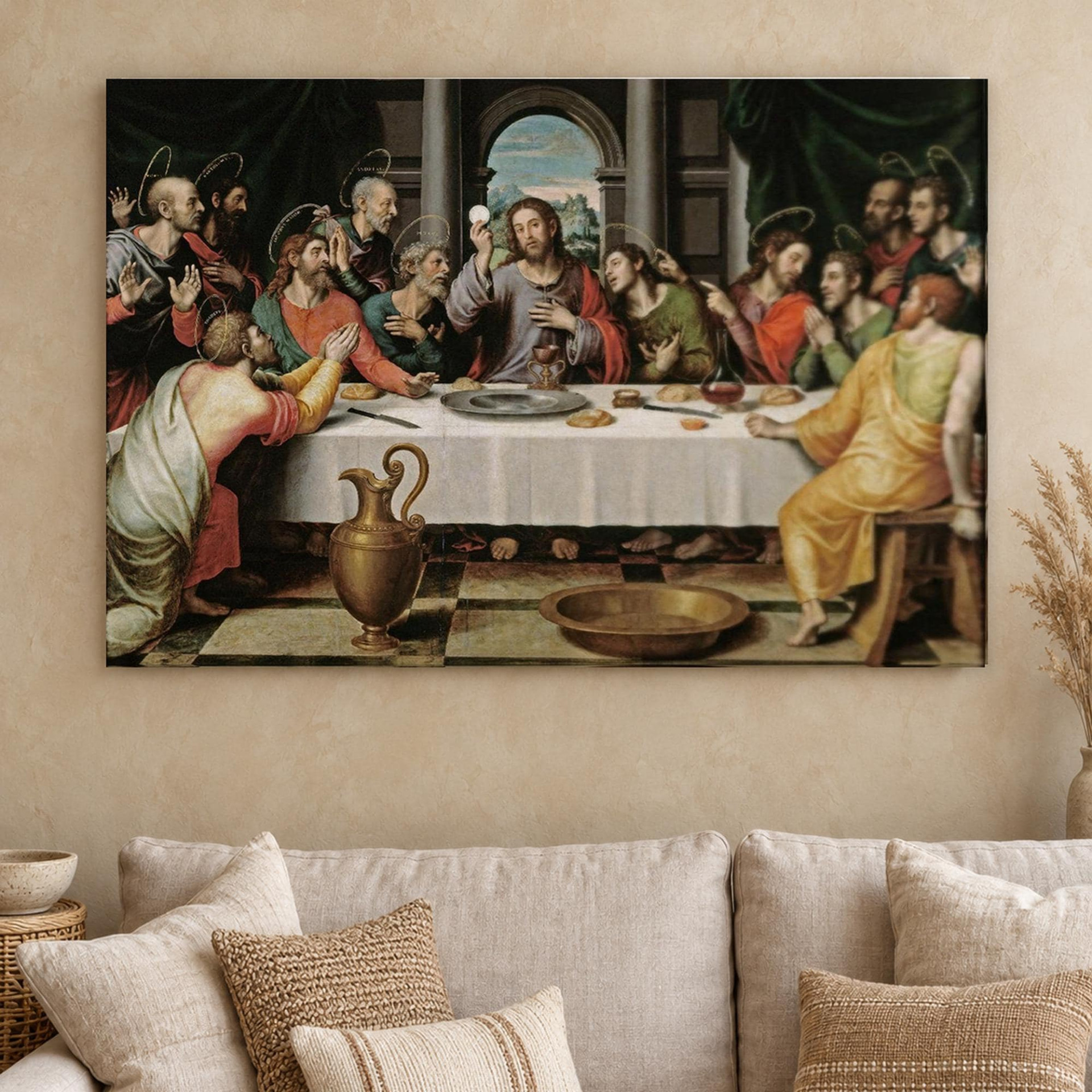 The Last Supper Classic Christian Canvas Wall Art