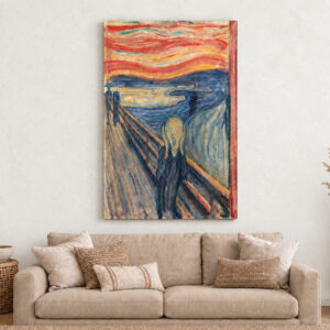 The Scream by Edvard Munch Canvas Wall Art