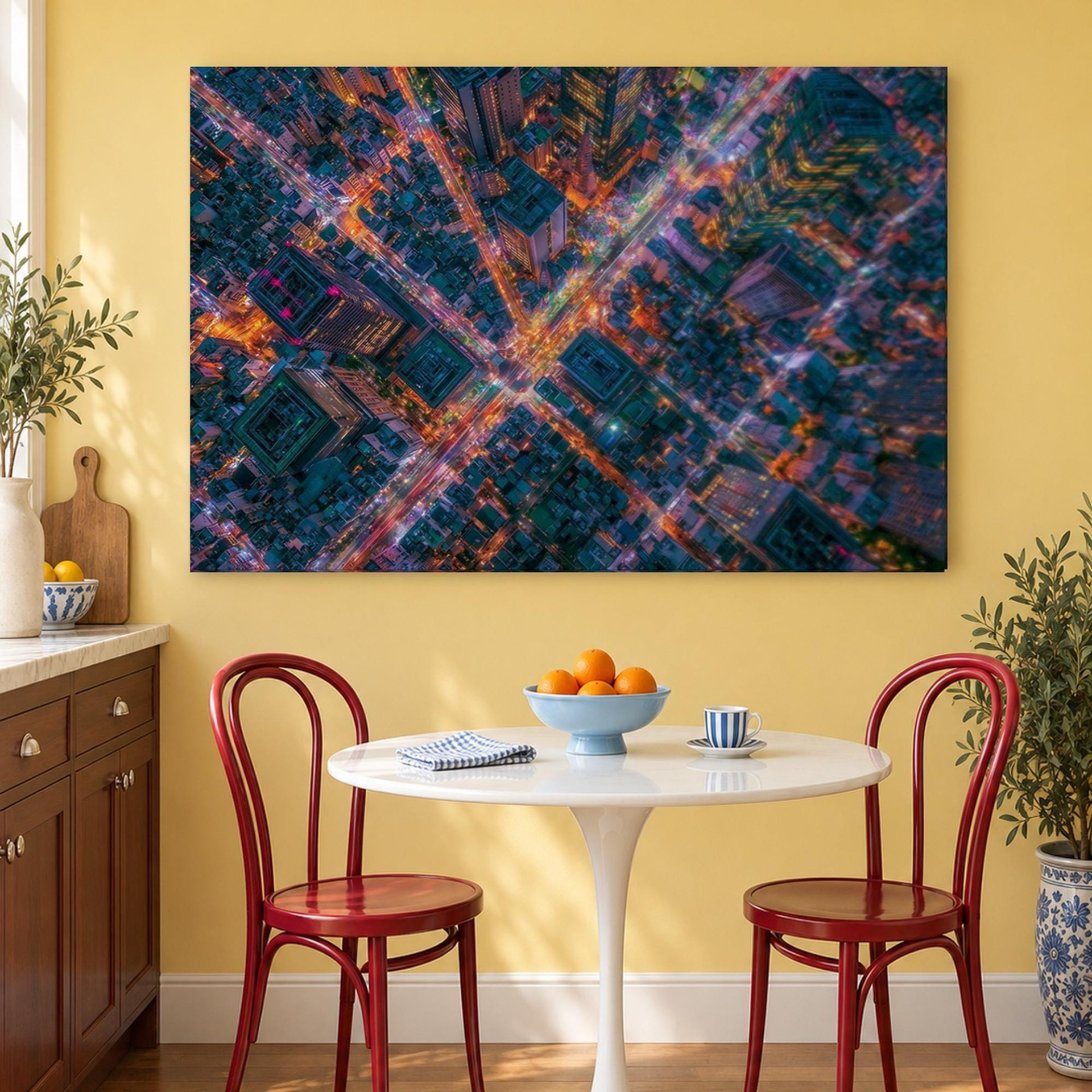 Tokyo at Night Canvas Wall Art