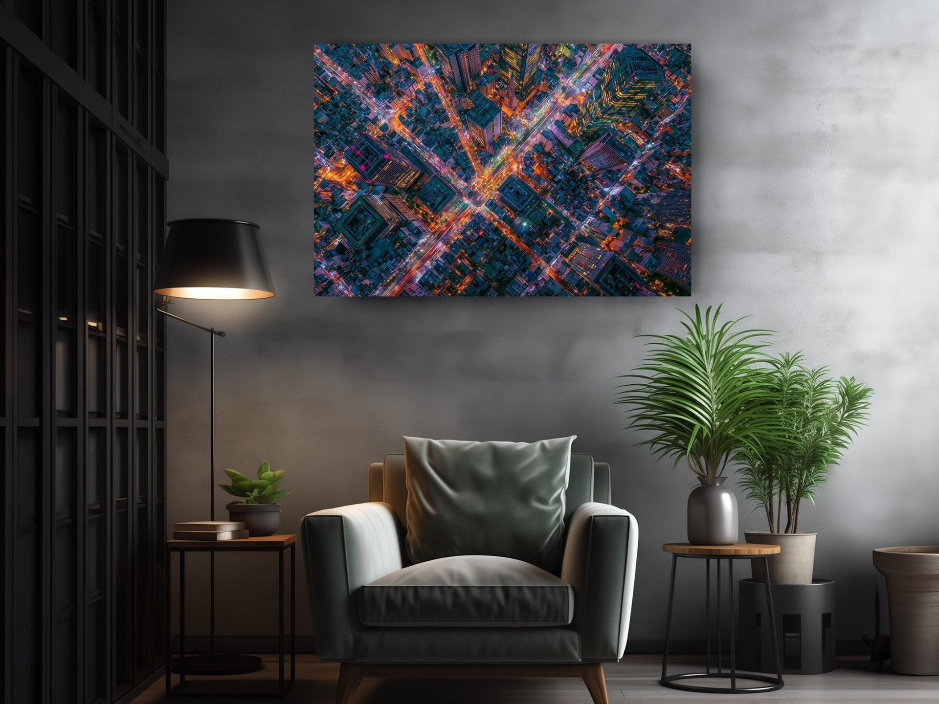 Tokyo at Night Canvas Wall Art