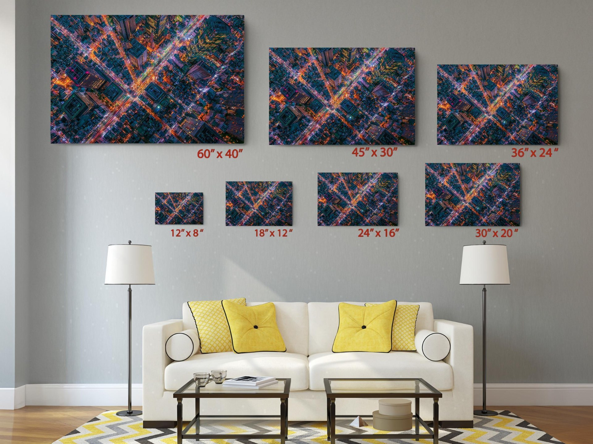 Tokyo at Night Canvas Wall Art
