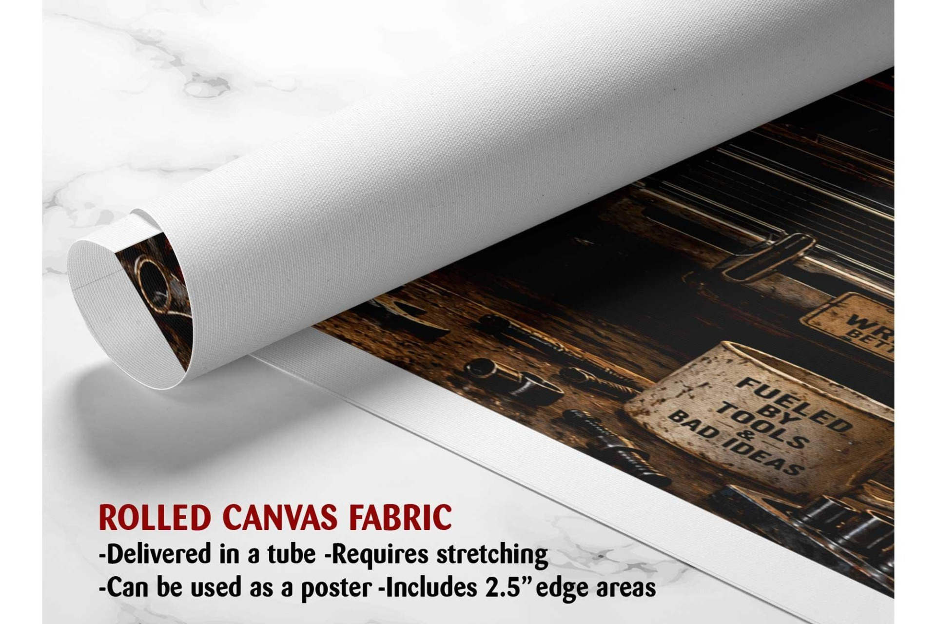 Vintage Garage Rules Canvas Wall Art