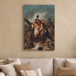 Washington at Princeton Canvas Wall Art