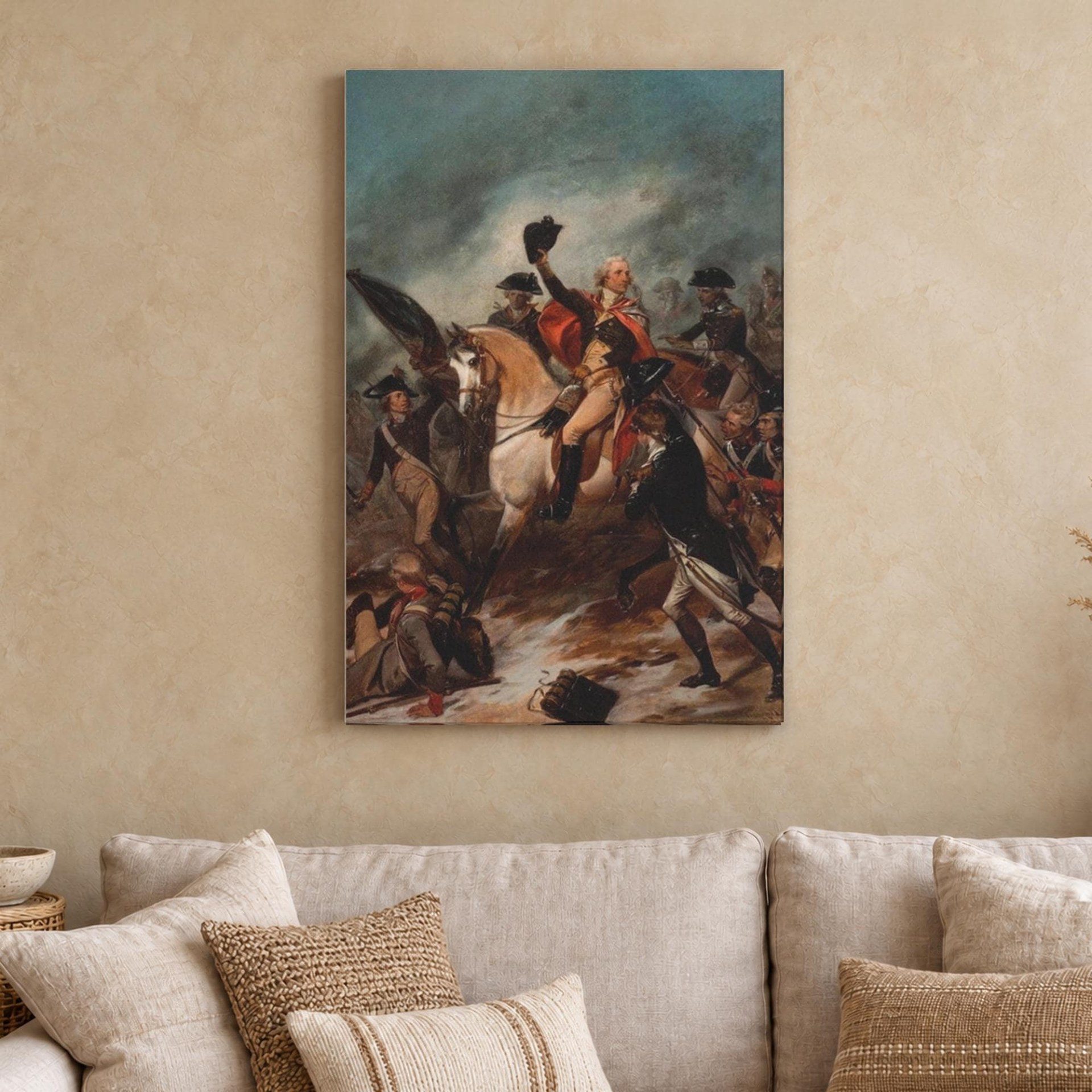 Washington at Princeton Canvas Wall Art