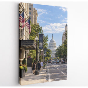 Washington DC Capitol Street Canvas Wall Art